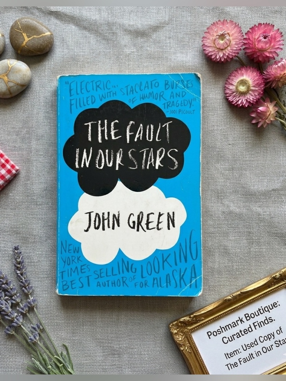 The Fault in Our Stars by John Green - Bright Blue Paperback